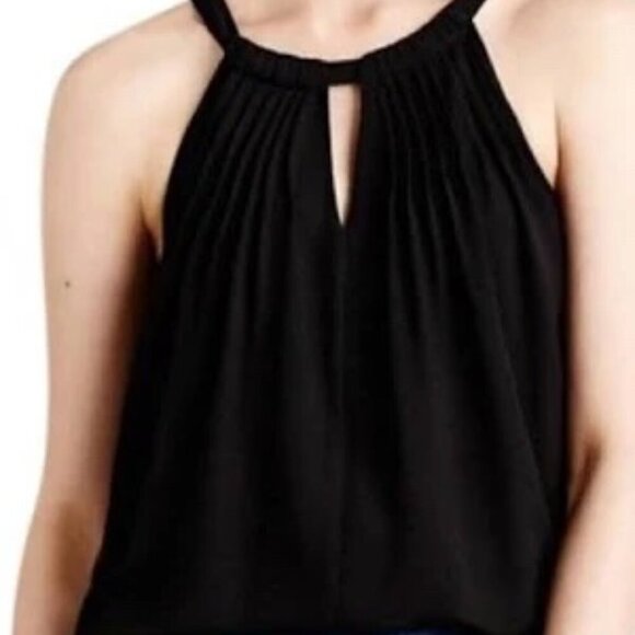 Sunday In Brooklyn Anthropologie Pleated Keyhole Cutout Halter Top Size - Medium - Picture 1 of 7
